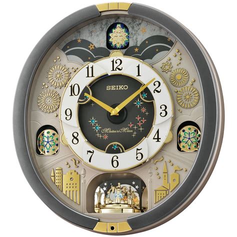 Buy Seiko Amaris Melodies In Motion Rotating Dial Wall Clock 45cm Oh