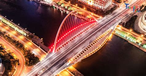 The Bridge Is A Symbol Of Tianjin Dagu Bridge Is An Arch Bridge