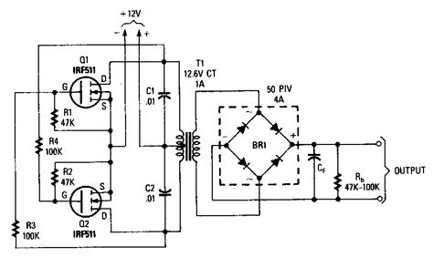 Phase Inverter Circuit Using Mosfet