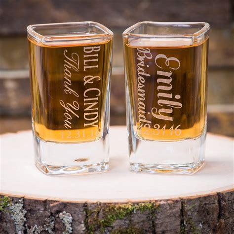 Thepersonalizedt Shared A New Photo On Etsy Shot Glasses Wedding Favors Personalized