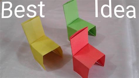 How To Make Paper Single Sofabest Idea With Papernice Paper Chair