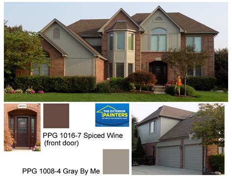 Ppg 1008 4 Gray By Me For The Trim The Front Door Is Ppg 1016 7 Spiced