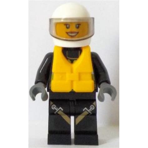 Lego Minifigure Cty640 Fire Reflective Stripes With Utility Belt And