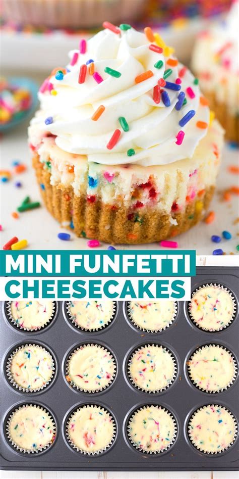 Funfetti Cheesecake Mini Cheesecake Recipes Funfetti Cheesecake