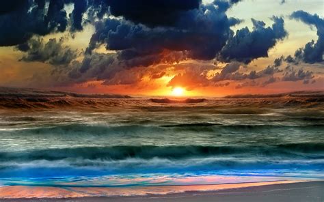 Storm Weather Rain Sky Clouds Nature Sea Ocean Waves Beach Sunset Sunrise Wallpapers