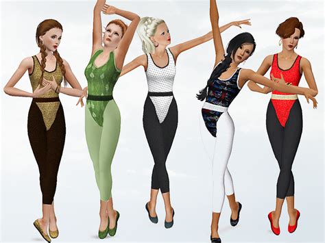 The Sims Resource Aerobic And Dance Outfit