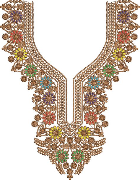 Arabic Embroidery Neck Designs Free Arabick Nick Latest Design 52