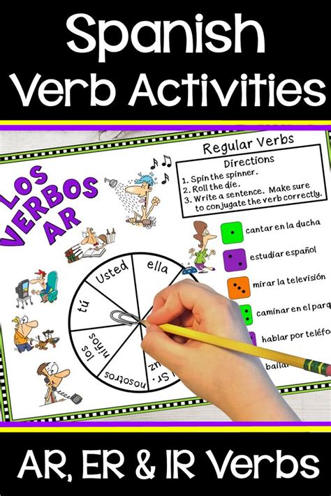 Spanish Present Tense Verbs Spanish Verb Activities Spanish Verbs