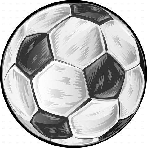 soccer ball cartoon isolated on white background soccer ball soccer ball drawing