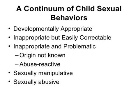 Children With Sexual Behavior Issues