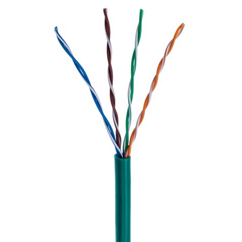 Emitex Cat E Unshielded Twisted Pair Utp Cable Green Box Of M