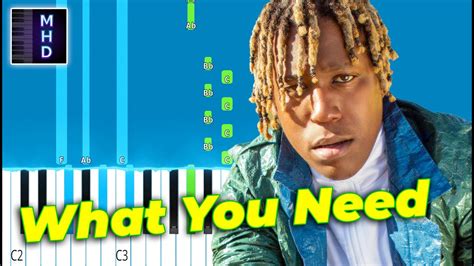 Don Toliver What You Need Piano Tutorial Easy Youtube