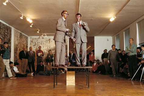 Gilbert And George The Singing Sculpture At Sonnabend Gallery New