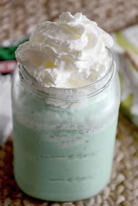 It can be topped with whipped cream but i tried this one without and with 2% milk. Try making your own Starbucks Green Tea Frappuccino