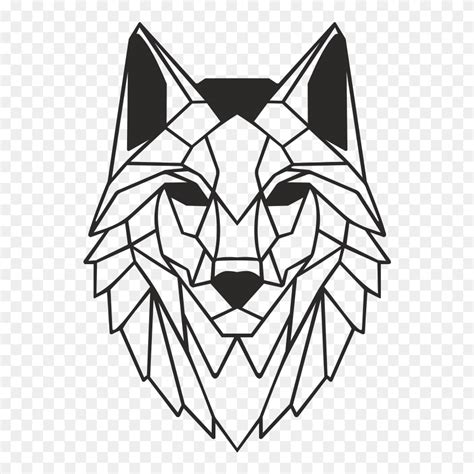 Transparent Wolf Face Png Geometric Wolf Png Clipart 5611883