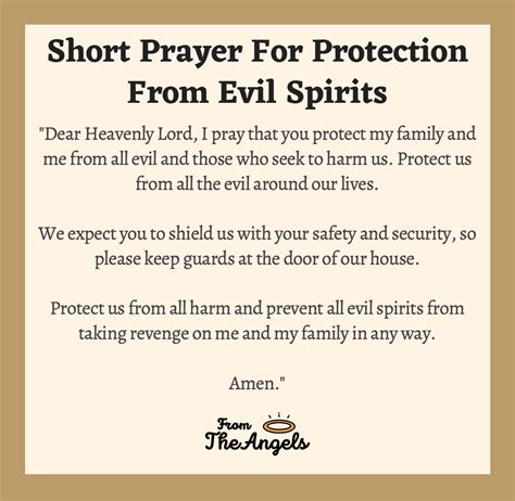 6 Short Prayers For Protection From Evil Spirits Urgent Powerful
