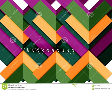 Multicolored Abstract Geometric Shapes Geometry Background For Web