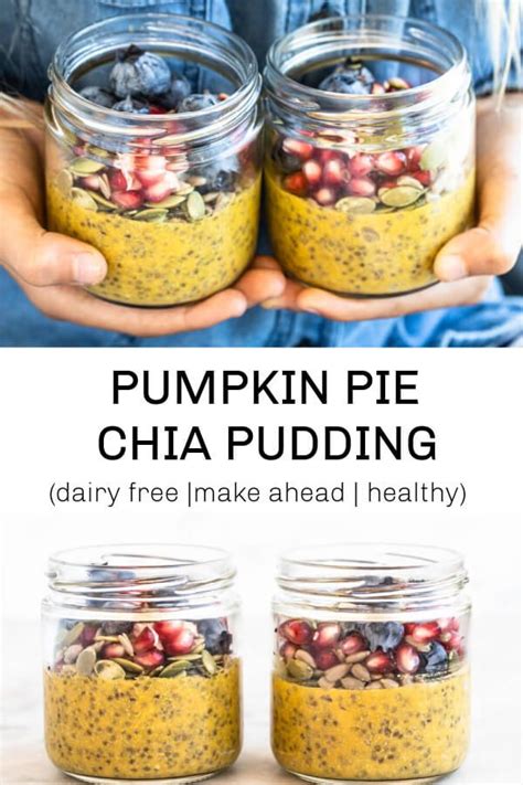 Pumpkin Pie Chia Pudding Dairy Free Savory Lotus Recipe Healthy