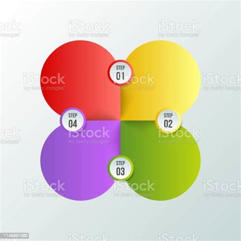 Circle Chart Circle Infographic Or Circular Diagram Stock Illustration