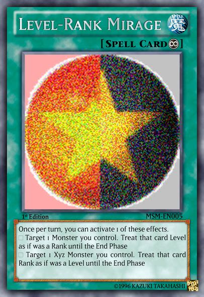 Rank Level Mirage Yu Gi Oh Card Maker Wiki Fandom