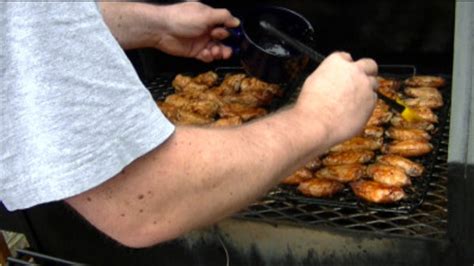 We do work in both the light and dark so we are not a byob and do not allow outside beverages or drinking containers. SmokingPit.com - Yoder YS640 Pecan & Cherry Smoked Tiger Sauced Chicken Party Wings with a ...