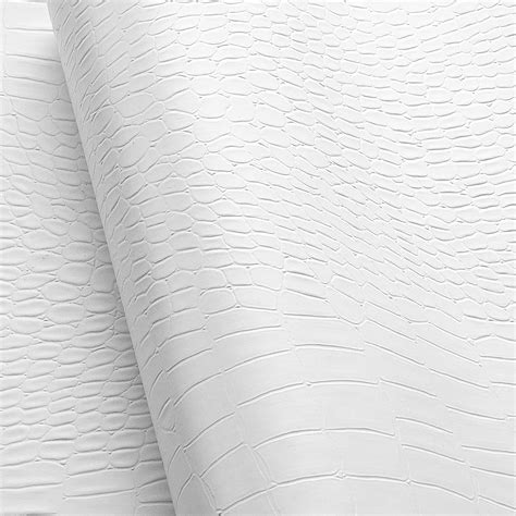 Lacheery Matte Crocodile Wallpaper White Peel And Stick Wallpaper