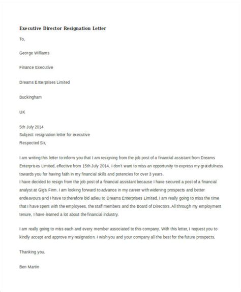 40 Resignation Letter Example