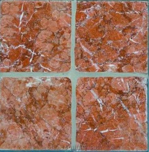 Rojo Alicante Marble Tumbled Tilespain Red Marble From United States