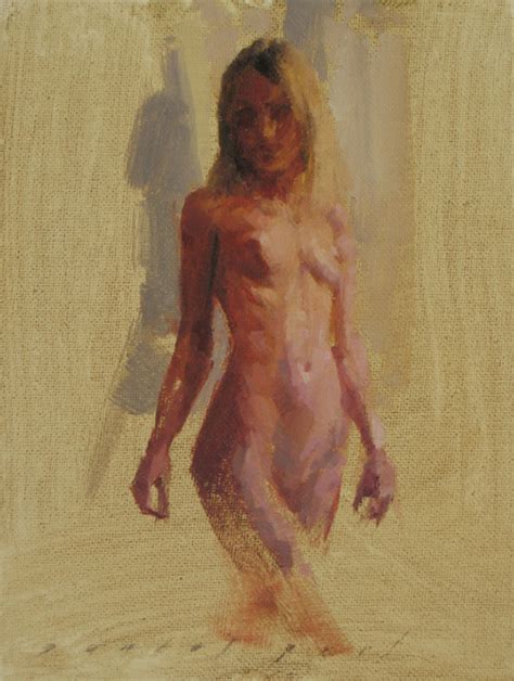 A PAINTING A DAY Lightness Original 6x8 Female Nude Oil Painting A Day