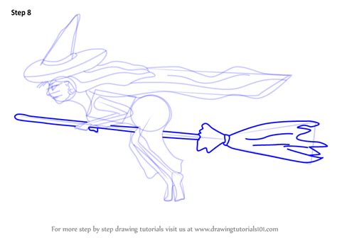 Maybe, there's a witch flying in the sky or a 00:00 hey, art friends! Learn How to Draw Witch on Broom (Halloween) Step by Step ...