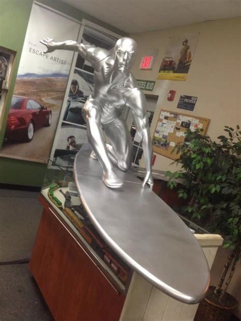 Life Size Marvel Silver Surfer In Yorkville Il Life Size Prop Shop