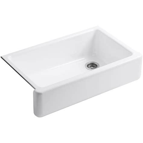 After researching around 65 hours and with my uses experience of farmhouse sink i got only the whitehaven is somewhat special from the other two sinks in this list for various reasons. KOHLER Whitehaven Undermount Farmhouse Apron-Front Cast ...