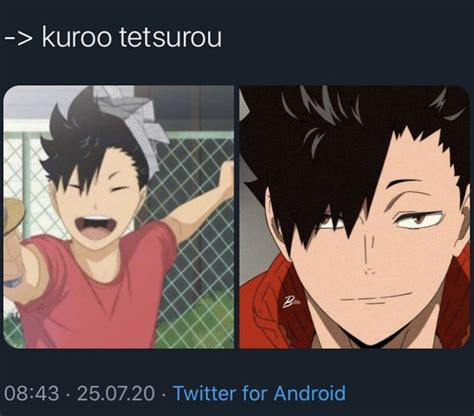 Two Anime Characters With Their Mouths Open And The Caption Reads Kuro