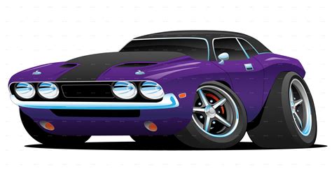 Classic Muscle Car Cartoon Car Cartoon Classic Cars Muscle Hot Rods