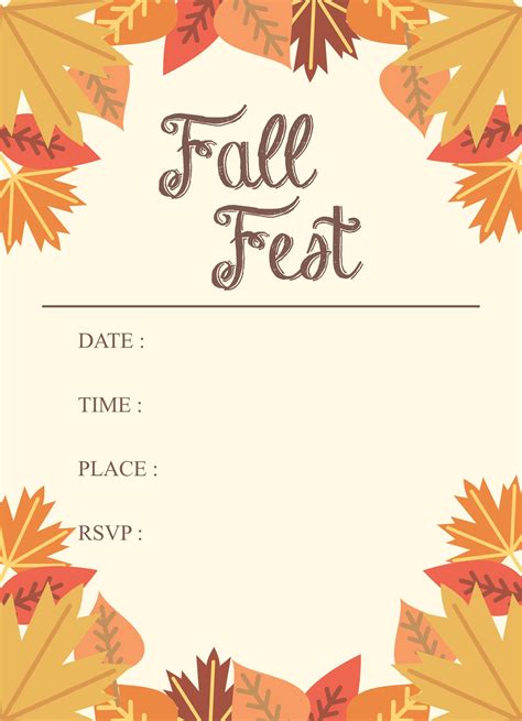 10 Best Free Printable Fall Flyer Templates Pdf For Free At Printablee