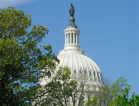 Dome Of The United States Capitol Building In Washington Dc Stock