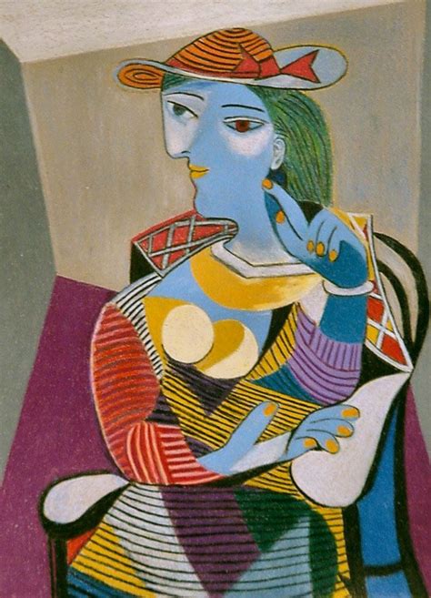 Sitzende Frau Marie Therese Von Pablo Picasso Berühmte kunst gemälde