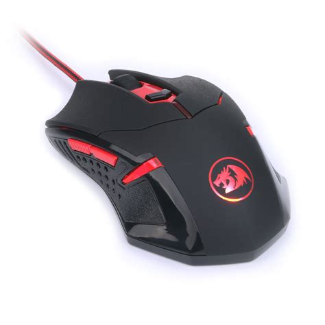 Redragon M601 Gaming Mouse Wired With Red Led 3200 Dpi 6 Buttons