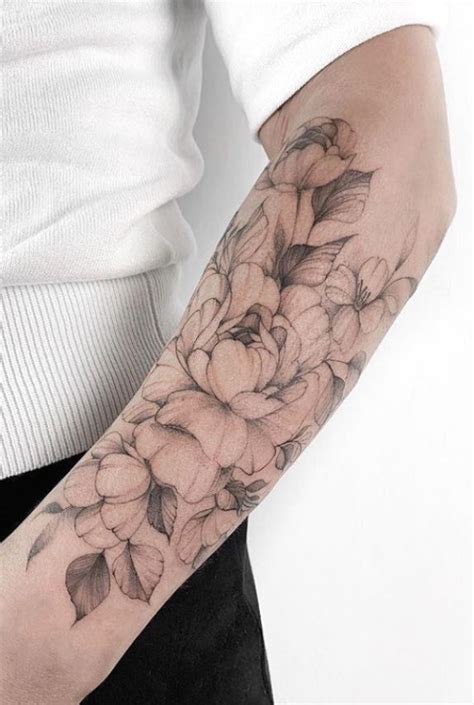 Unique Flower Sleeve Tattoo Design Ideas For Woman To Look Great Half Sleeve Tattoo