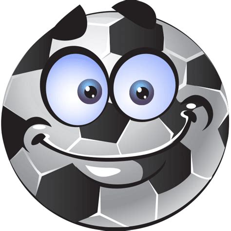Soccer Ball Smiley Face Symbols And Emoticons