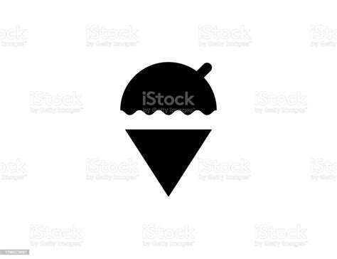 Shaved Ice Vector Icon Isolated Hawaiian Shaved Ice Flat Symbol Stock Illustration Download