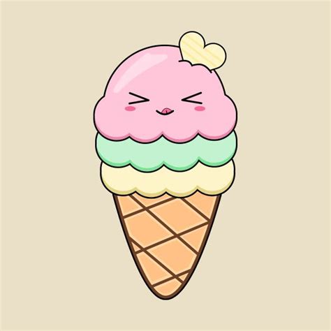Kawaii Ice Cream Cone By Ttlove Emoji Coloring Pages Kawaii Doodles
