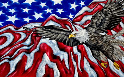 American Flag Eagles Wallpapers Top Free American Flag Eagles
