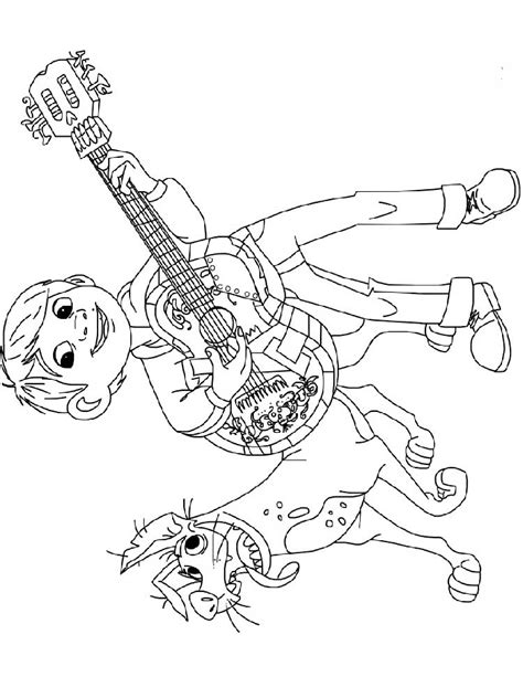 Coco Printable Coloring Pages Printable World Holiday