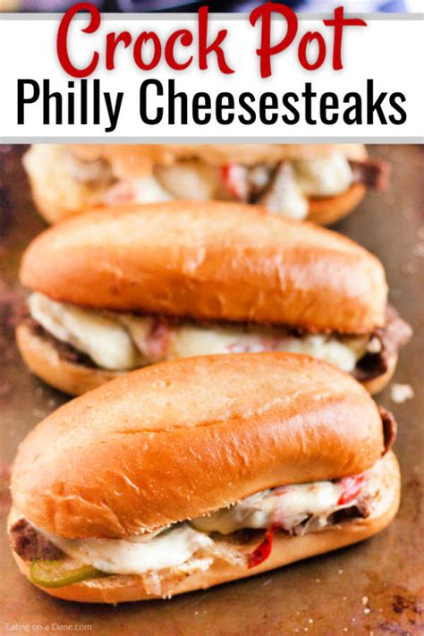 I'm a big believer that crock pots are the key to getting filling dinners on the table. Crock Pot Philly Cheese Steak Sandwich Recipe - Easy Weeknight Meal