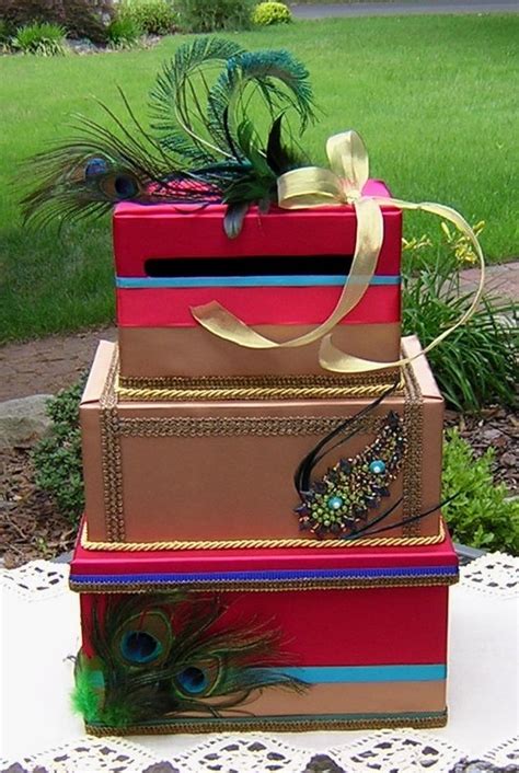 This fun gift box idea is a diy birthday gift that can be customized for any occasion and is made from items you probably have in your home! Wedding Money Box @ Etsy - Asian Wedding Ideas