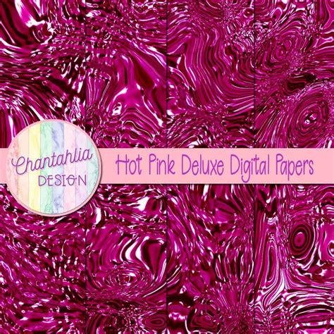 Free Digital Papers Featuring Hot Pink Deluxe Designs