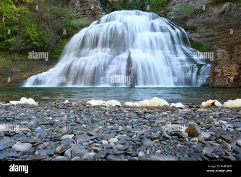 Waterfalls Near Ithaca New York Stock Photo Alamy