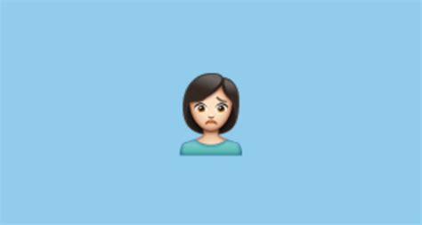🙍🏻 Franzindo A Sobrancelha Pele Clara Emoji On Whatsapp 2197