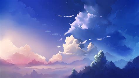 Anime Sky Wallpapers Wallpaper Cave